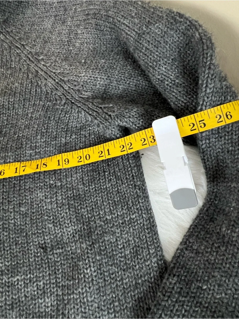 Vintage J Crew Oarsman roll neck wool sweater Heather grey large